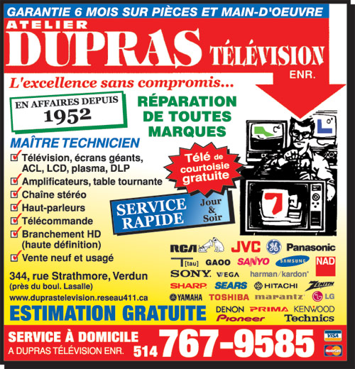 Reparation TV Dupras Telev